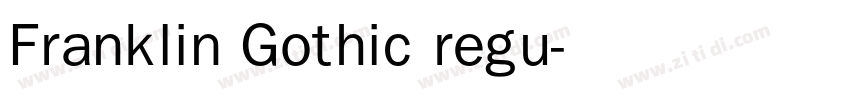Franklin Gothic regu字体转换
